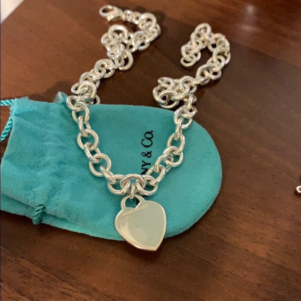 Tiffany heart tag necklace